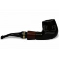 Cachimbo Anel Dourado Curvo Encerado (Filtro Permanente) Piteira Chifre - 0103 PO PRE